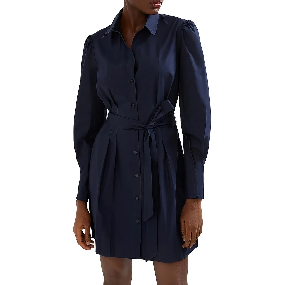 Rhodes Womens Cotton Button Down Shirtdress