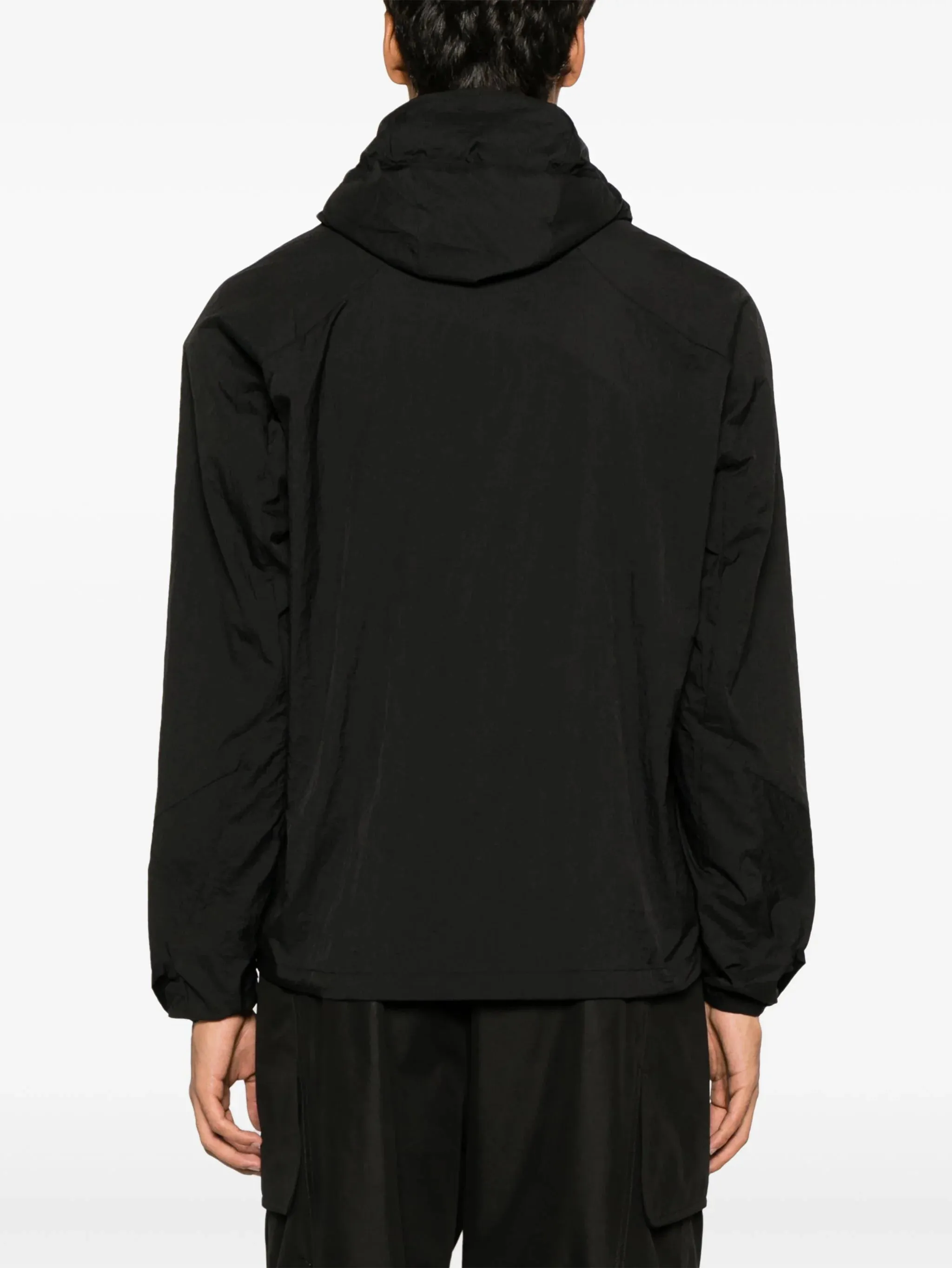Ripstop Texture Hooded Zip-Up Jacket