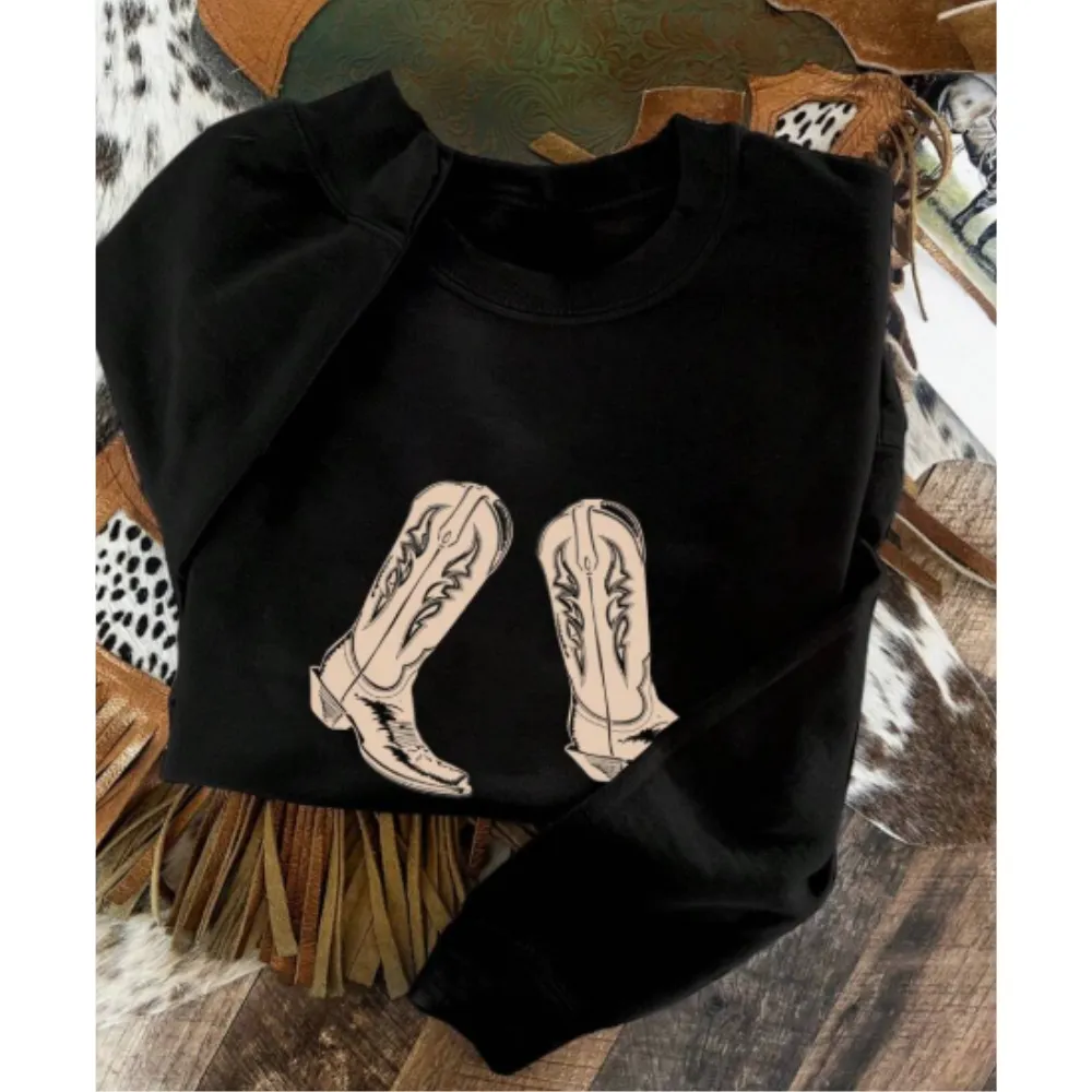 Rodeo Boots Sweatshirt postpartum clothes sale