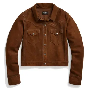 RRL by Ralph Lauren Womens Sheepskin Jacket Medium Brown raincoats promo code