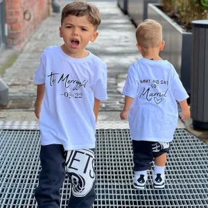Sarah & Aston Mummy & Daddy Got Married Kids T-Shirts nursing bras sale