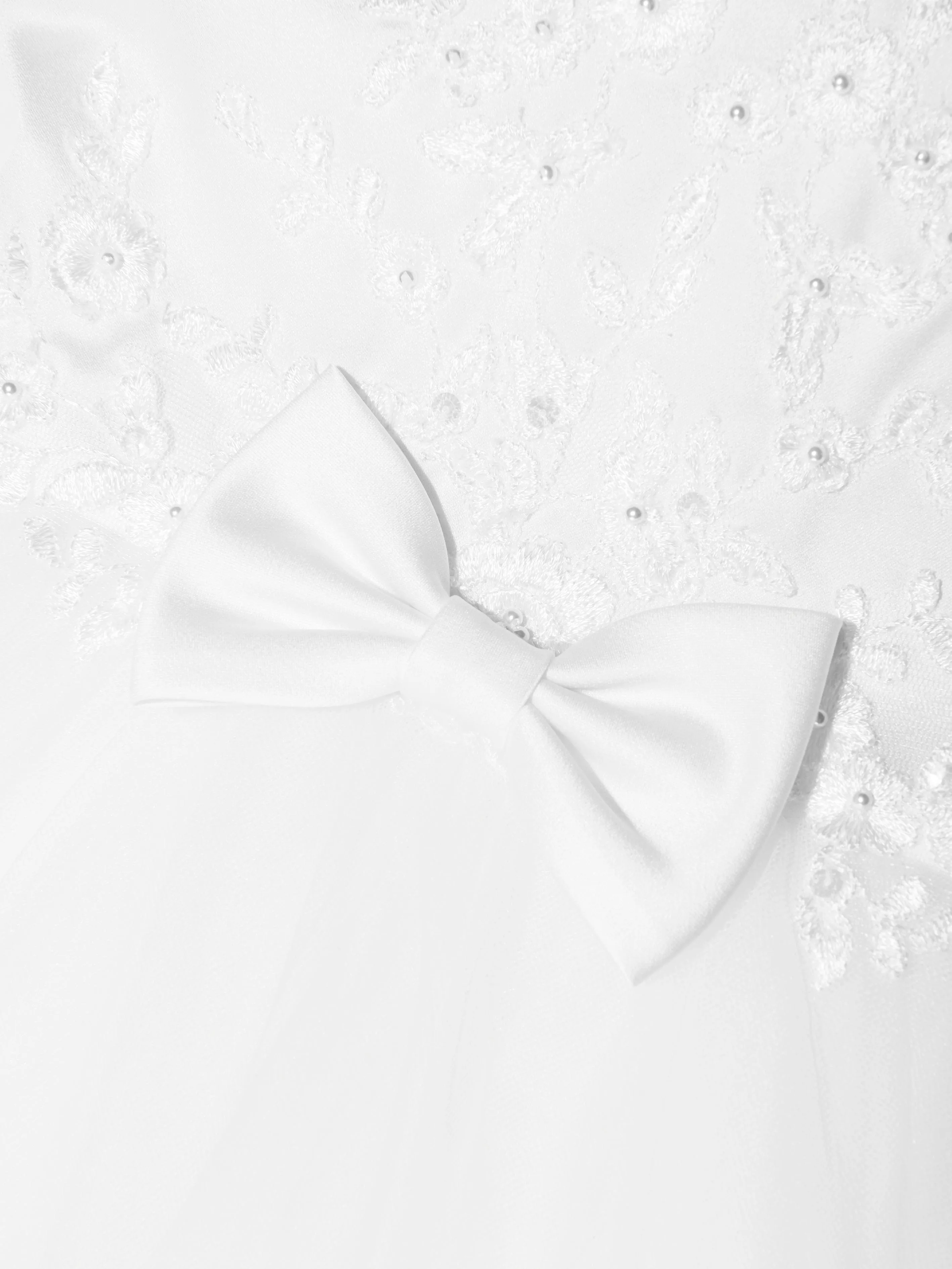 Sarah Louise Mädchen Ballerina-Länge Festkleid in Weiß
