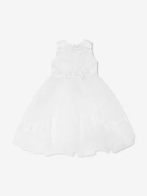 Sarah Louise Mädchen Ballerina-Länge Festkleid in Weiß