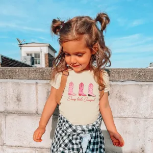 Sassy Little Cowgirl Kids Natural T-shirt girls pajamas promo