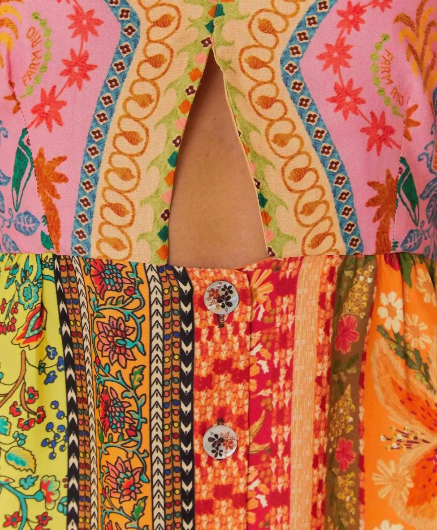 Scarves Midi Dress In Mixed Scarves Multicolor