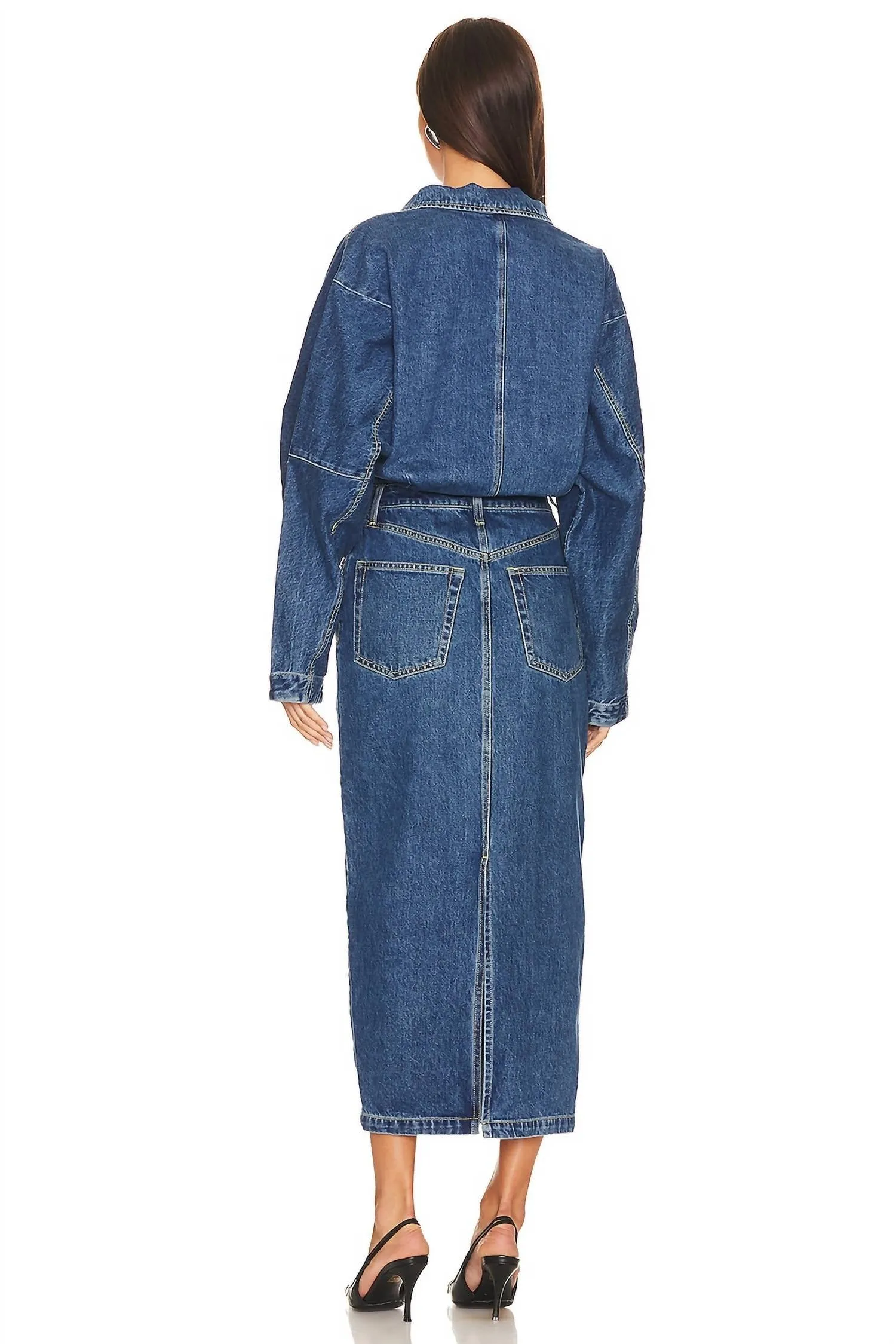 Sebastian Dress In Denim Medium Wash