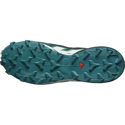 Enjoy Discount Salomon Speedcross 6 Mens Trail Running Shoes - Carbon/Tahitian Tide/White with high quality, all these cheap Items are now on a discount price, shop with fast delivery!