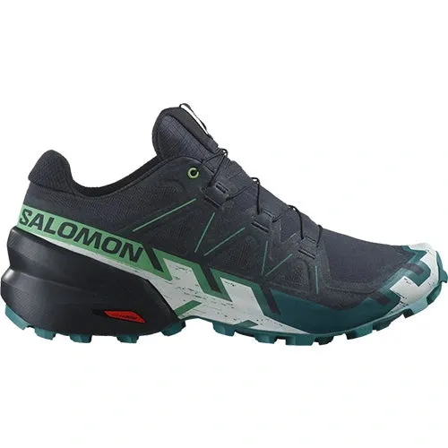 2024-2025 Wide Selection For Select For Salomon Speedcross 6 Mens Trail Running Shoes - Carbon/Tahitian Tide/White Shop Online now, fast delivery and free shipping worldwide.