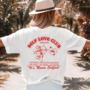 Self Love Club Cupid Back Logo T-Shirt pregnancy jeans best price