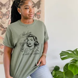 Served With Chaos Retro Women's Spirit T-Shirt pregnancy jeans best price