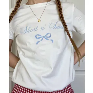 Short n' Sweet Coquette T-Shirt girls pajamas promo