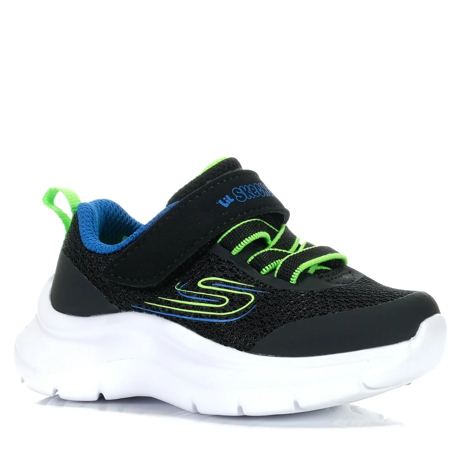 Skechers Babys Skech Fast - Brisk Buddies 407315N Schwarze Schuhe_Skechers