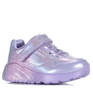 Skechers Babys Uno Lite - Metallischer Glitzer 310394N Lavendel Schuhe_Skechers