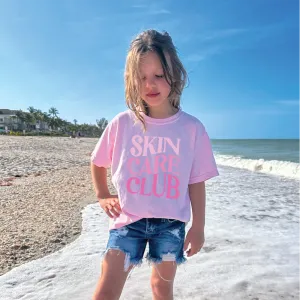 Skin Care Club Graphic Pink Kids Tee girls pajamas promo