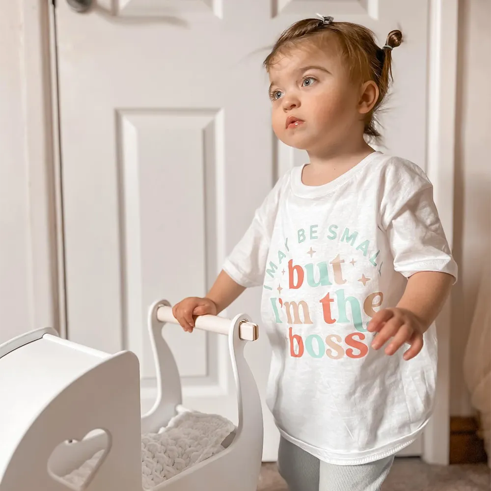 Small But The Boss Kids T-Shirt girls pajamas promo