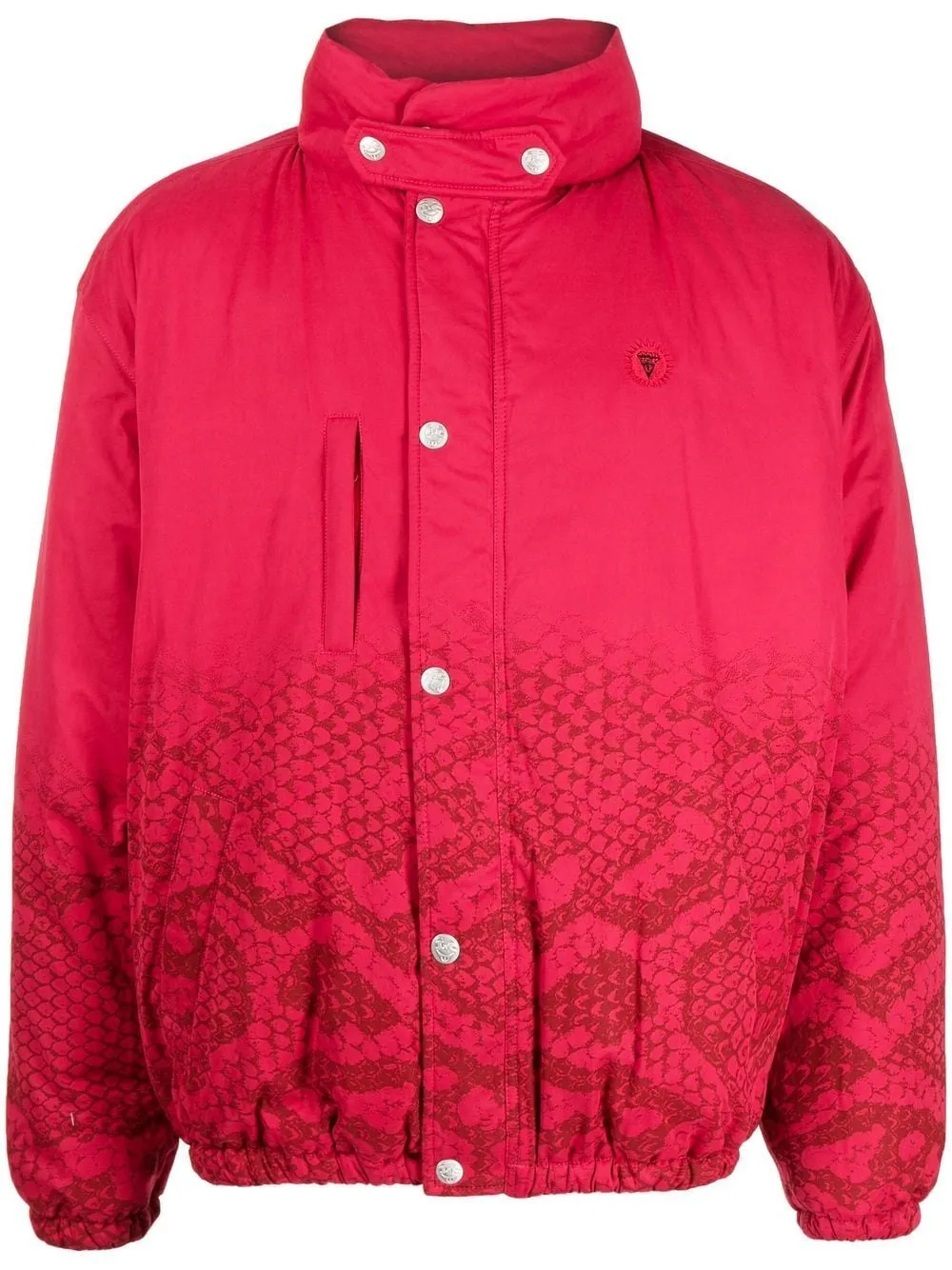 Snakeskin-Print Padded Jacket winter jackets clearance
