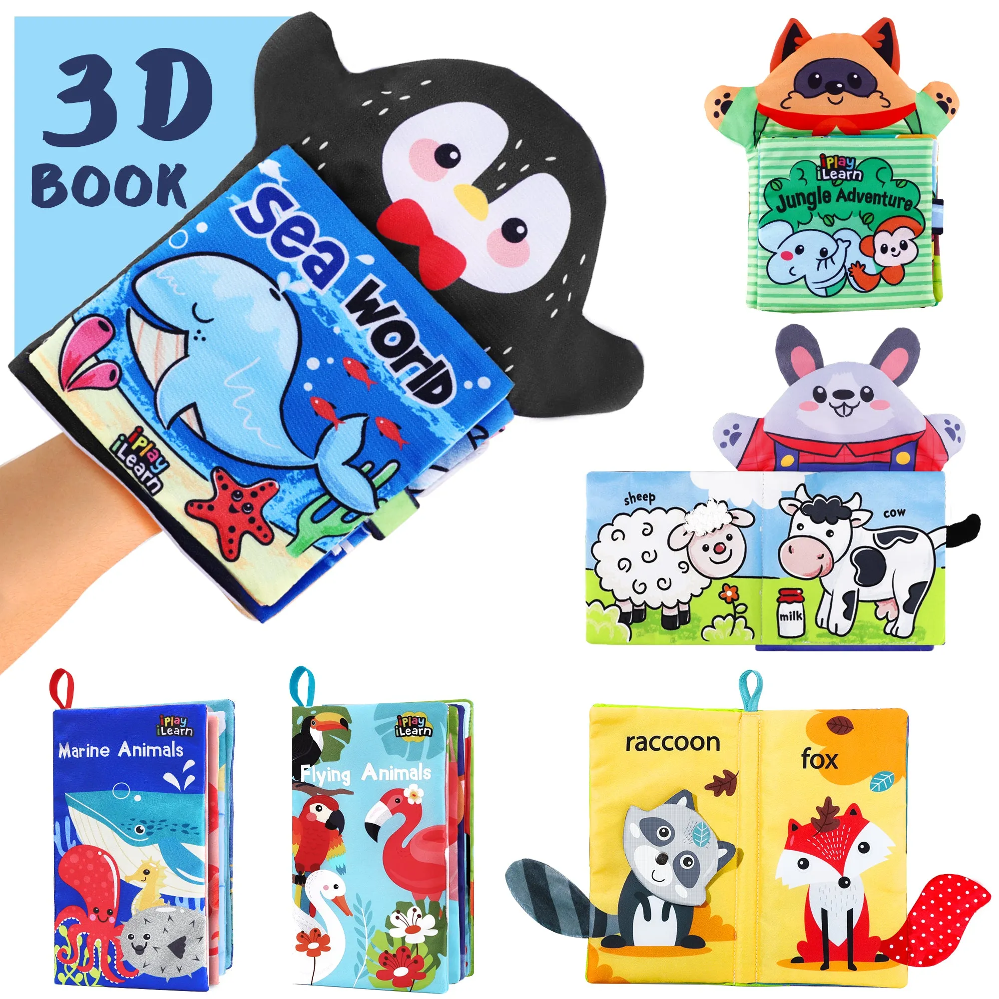 Sanfte Babybücher, Fühl- und Tastbuch-Set für Säuglinge