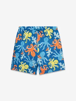 Soli Swim Boys Octopus Badeshorts (UPF50 ) in Blau