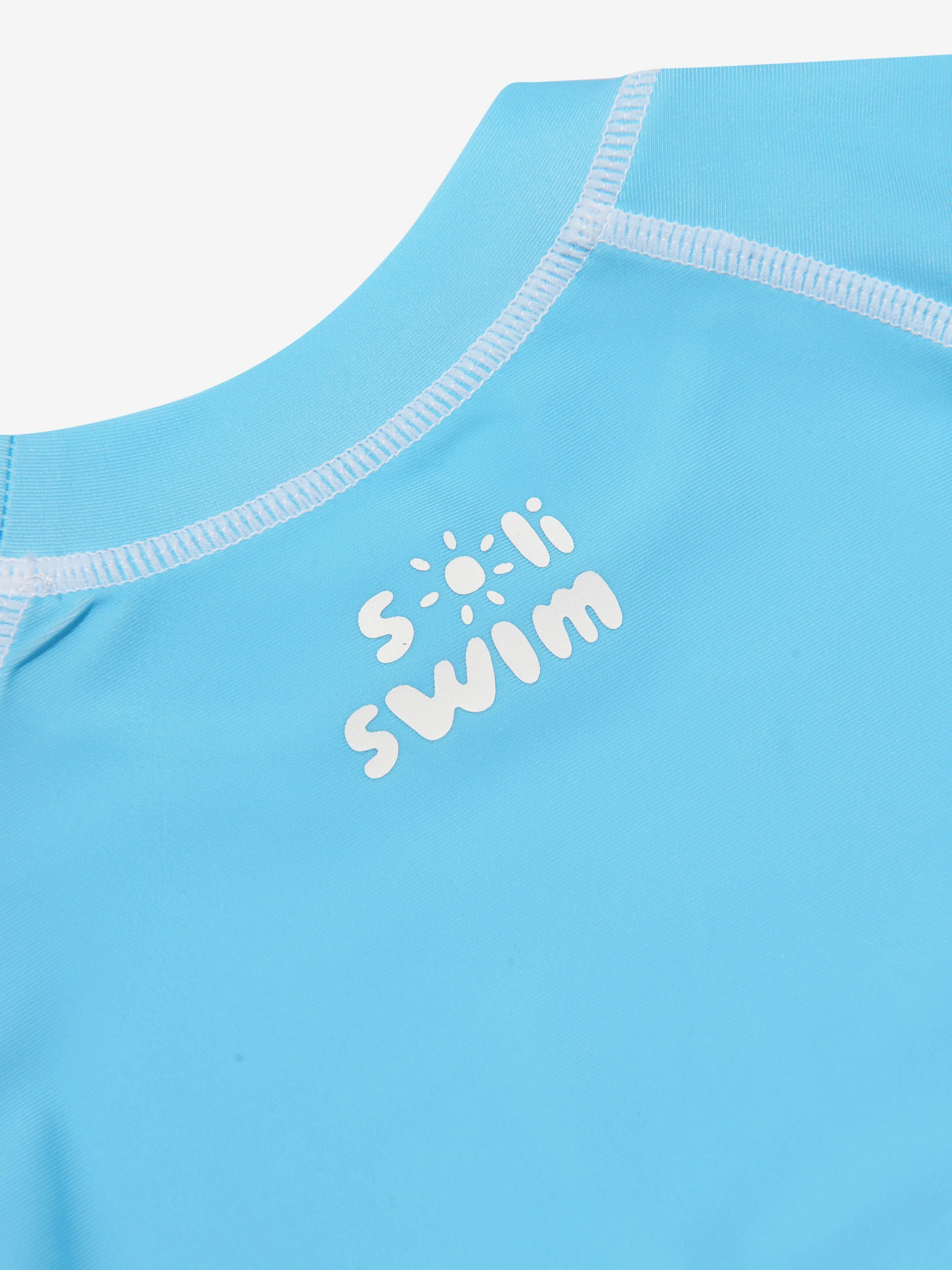 Soli Swim Jungen Sonnenschutz-Rashguard (UPF50 ) in Blau