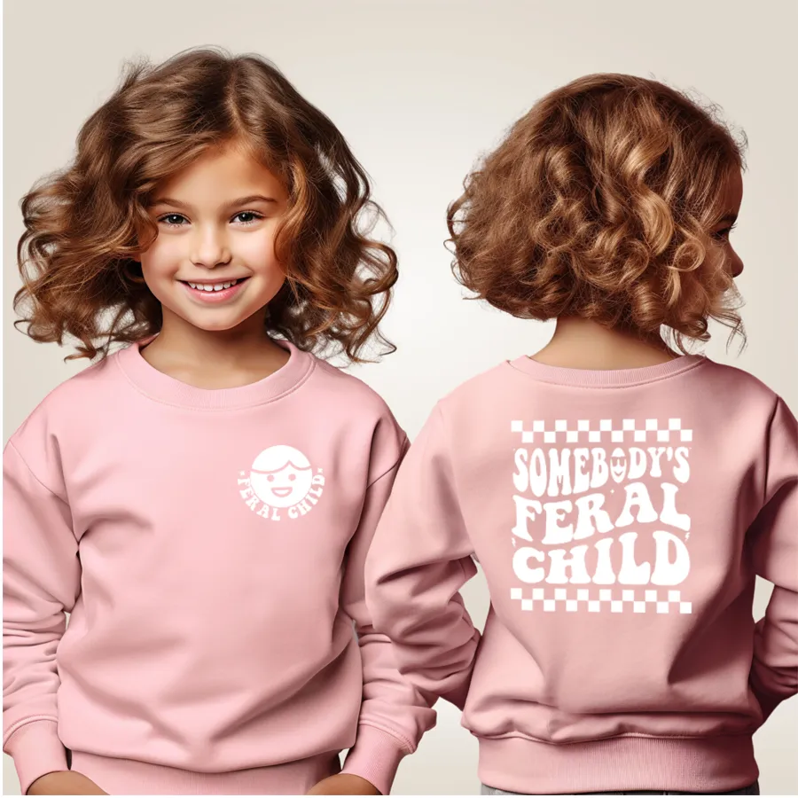 Somebody's Feral Child Front & Back Sweater