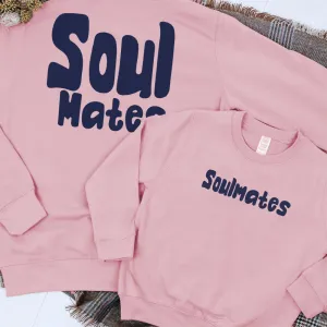 Soulmates Front & Back Logo Matching Sweatshirts nursing tops best deals