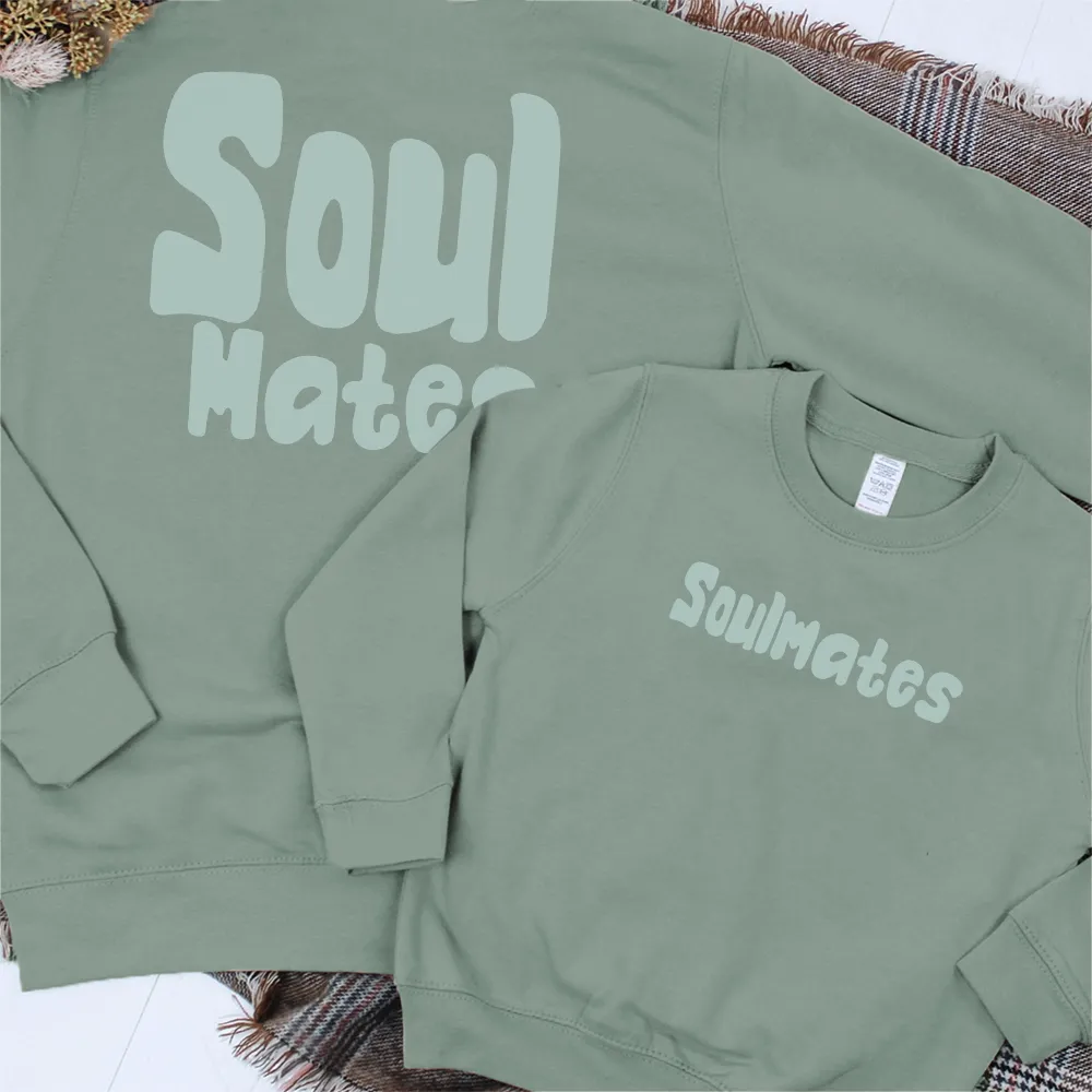 Soulmates Front & Back Logo Matching Sweatshirts