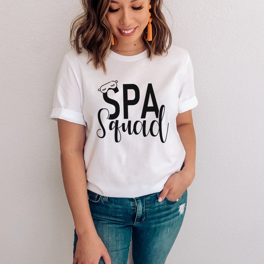 Spa Squad T-Shirt mum blouses clearance
