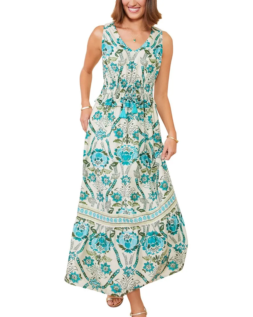 Spartina 449 Justine Linen-Blend Midi Dress