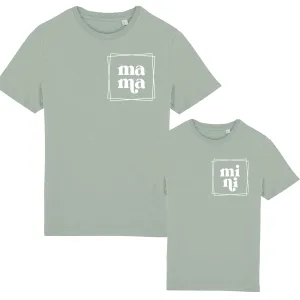 Spring Will Come- Mama & Mini Jade Green Logo T-Shirts maternity dresses promo