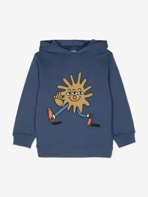 Stella McCartney Jungen Illustriertes Print Hoodie in Blau