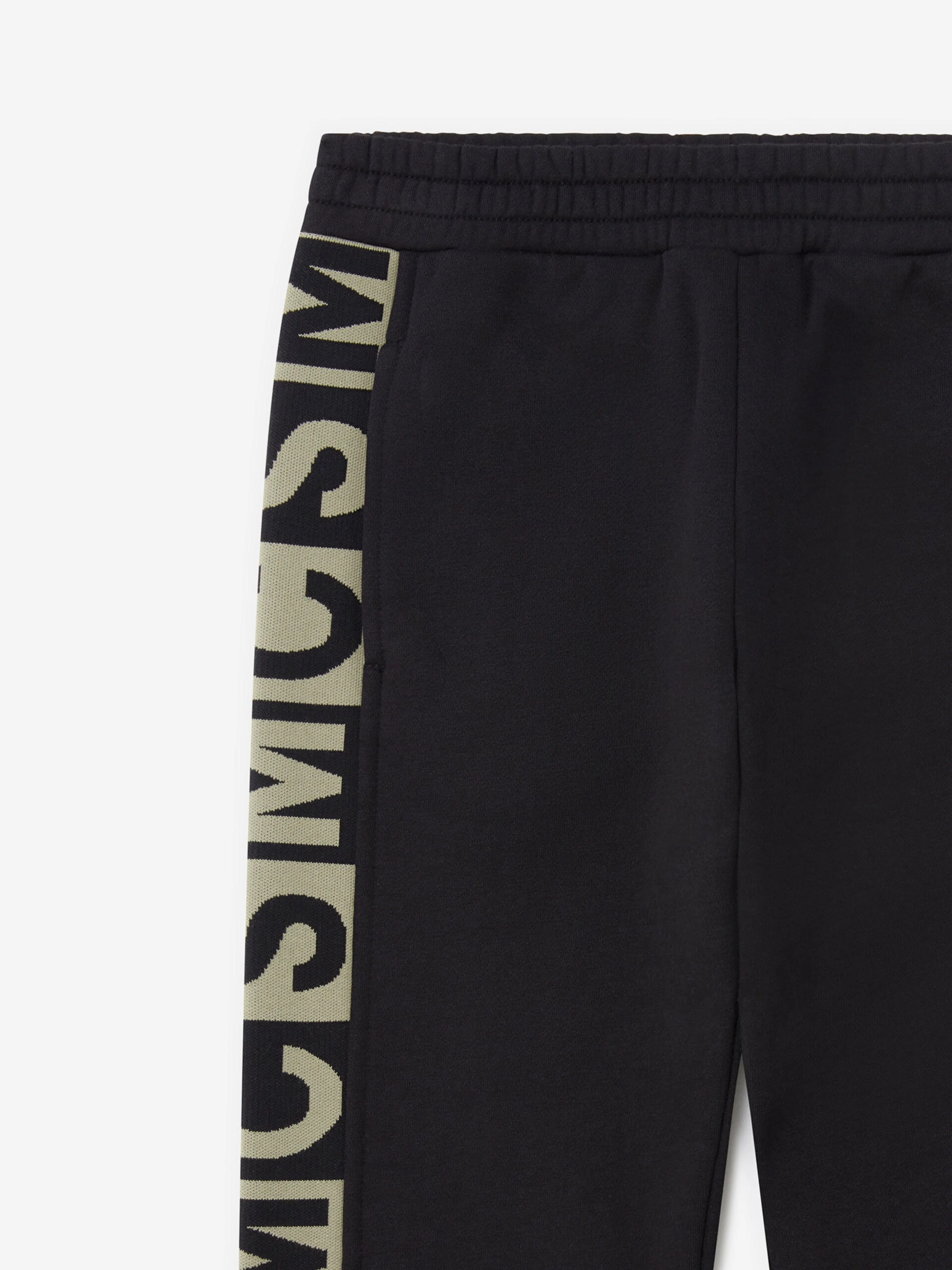 Stella McCartney Jogginghose für Jungen mit Logo-Block in Schwarz
