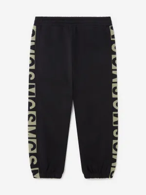 Stella McCartney Jogginghose für Jungen mit Logo-Block in Schwarz