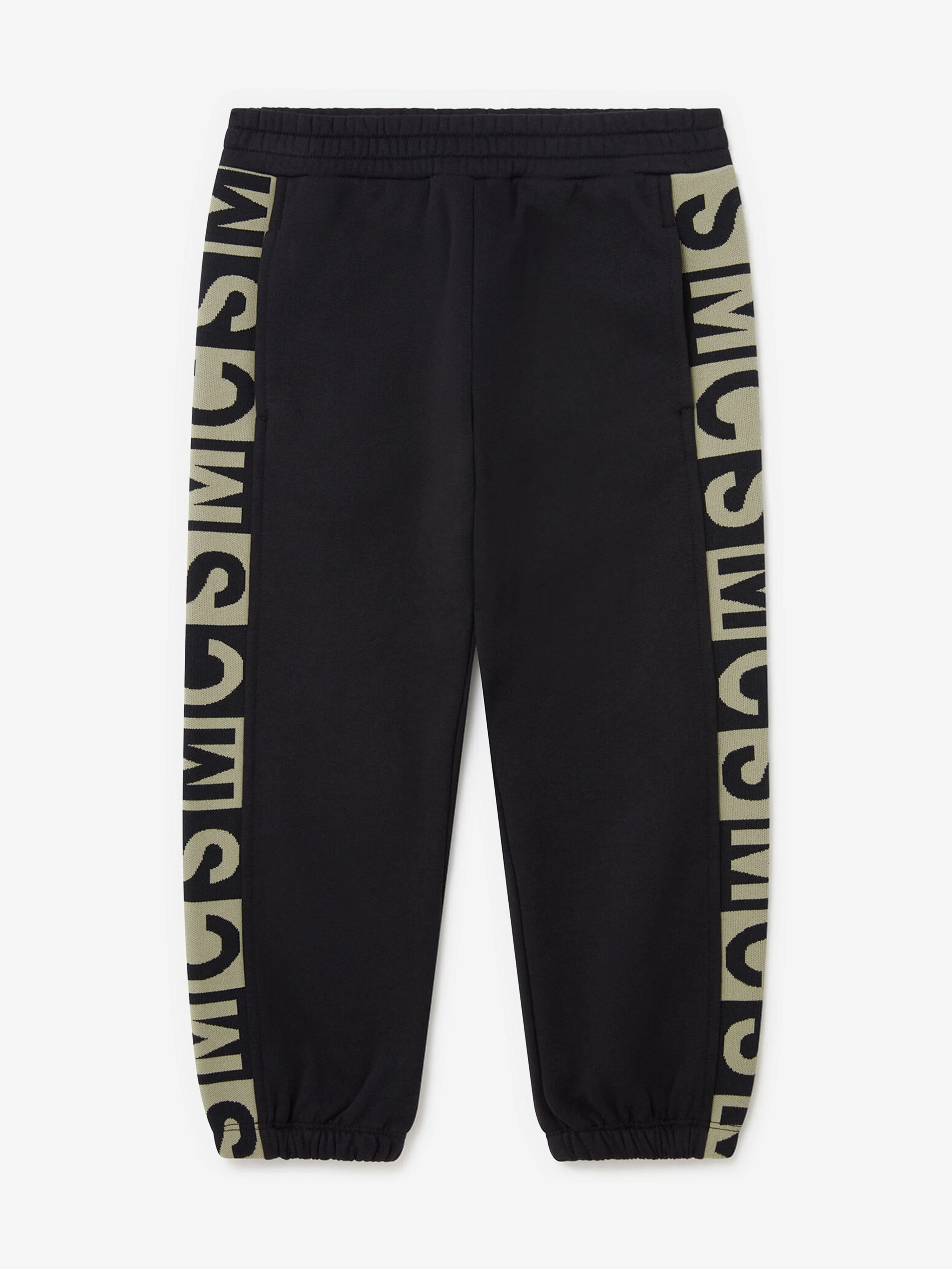 Stella McCartney Jogginghose für Jungen mit Logo-Block in Schwarz