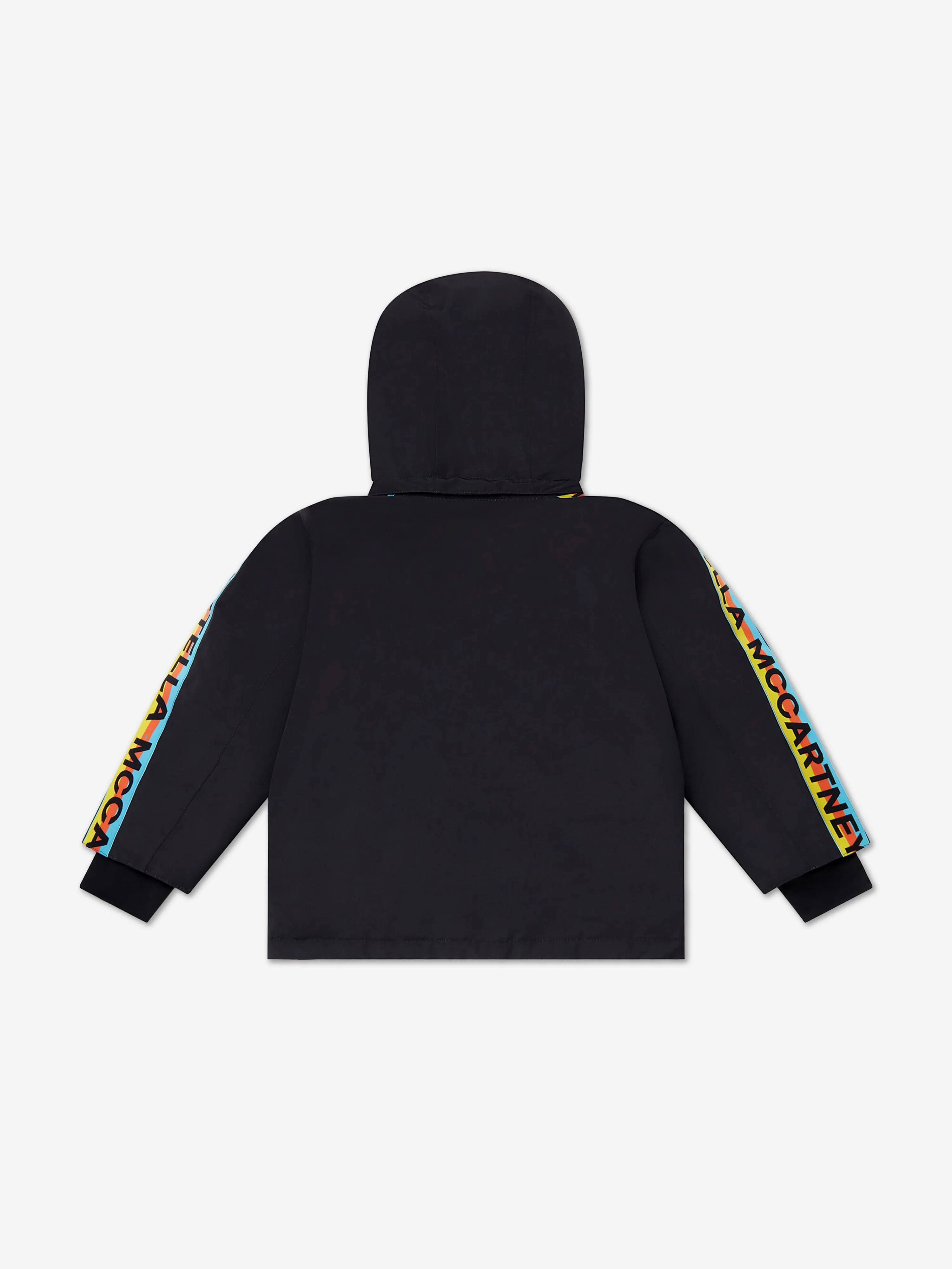 Stella McCartney Kids Marken-Skijacke in Schwarz