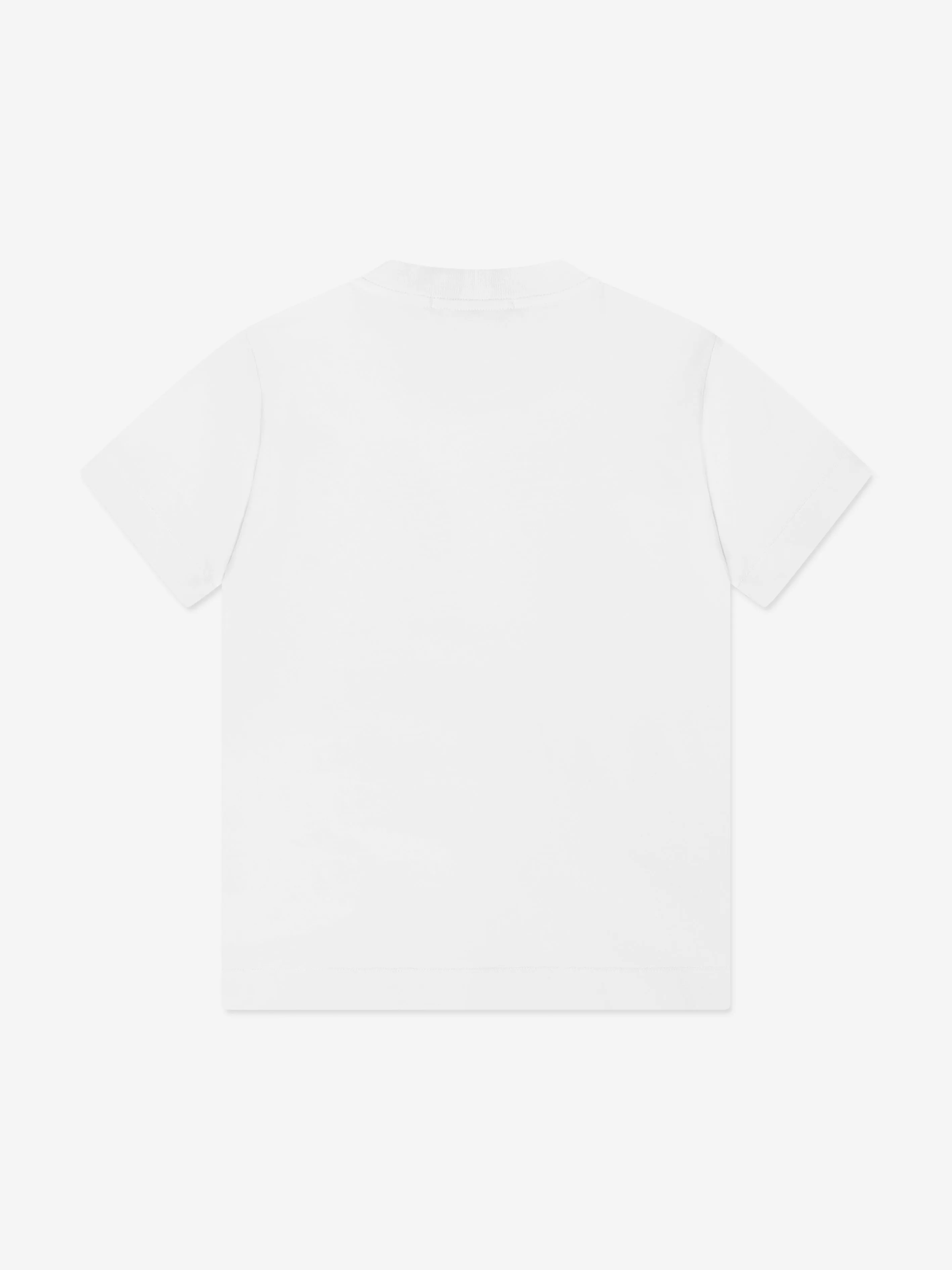 Stone Island Boys Kompass Logo T-Shirt in Weiß