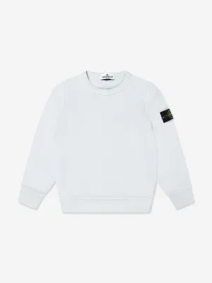 Stone Island Boys Logo Sweatshirt in Blau