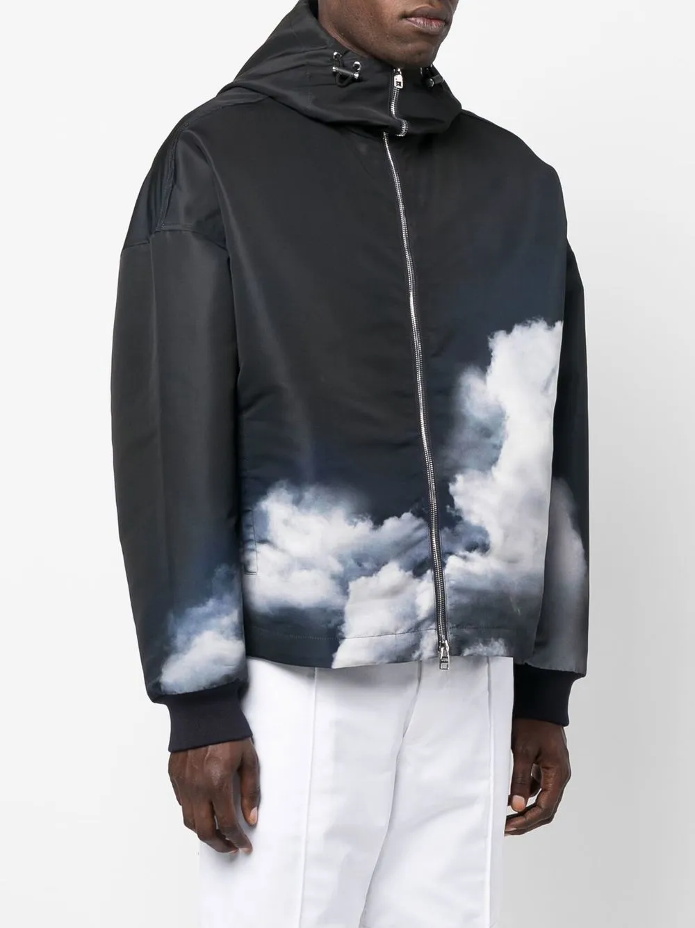 Storm Sky-Print Hooded Jacket