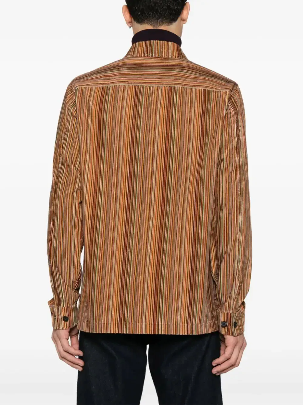 Striped Shirt Jacket
