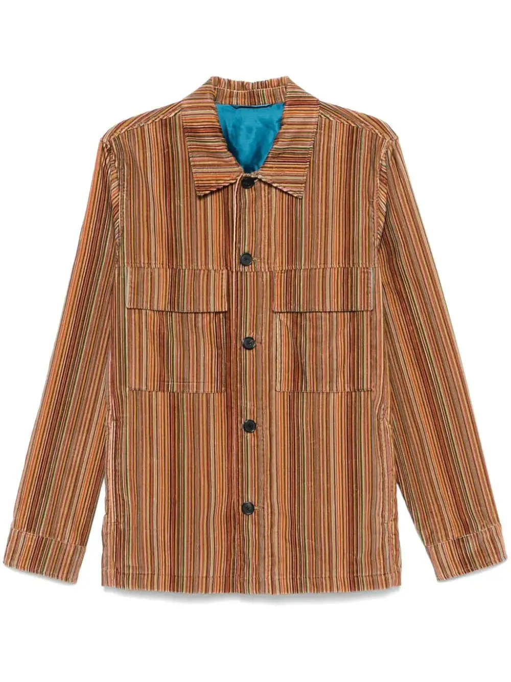 Striped Shirt Jacket winter jackets clearance