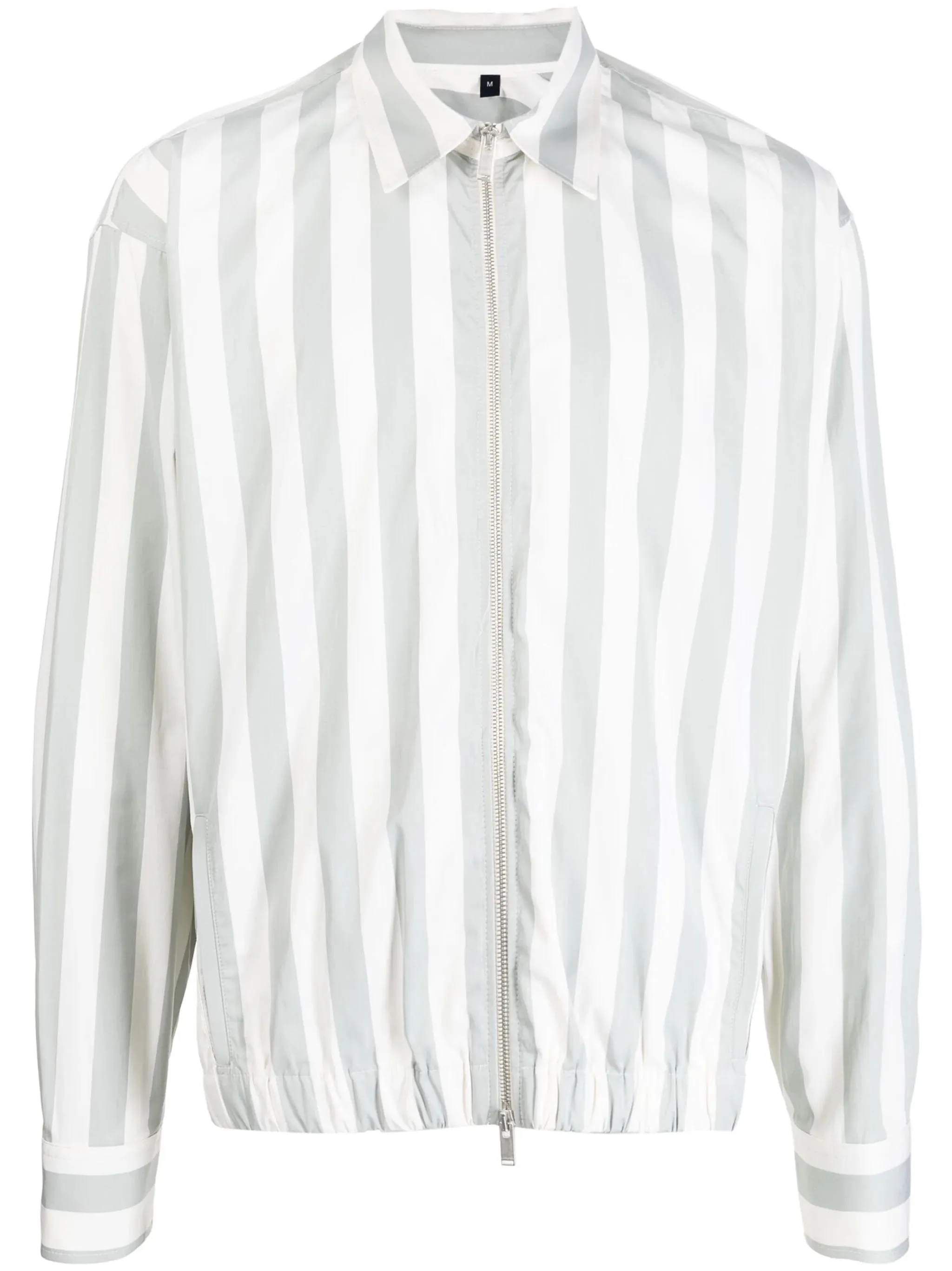 Striped Zip-Up Jacket winter jackets clearance