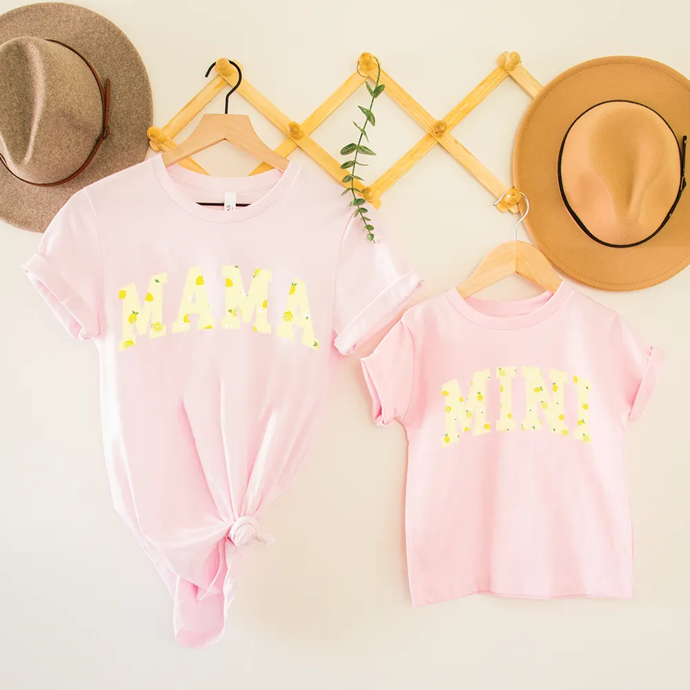 Summer Fruits Mama & Mini Lemon Matching T-shirts