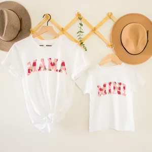 Summer Fruits Mama & Mini Strawberry Matching T-Shirts nursing tops best deals