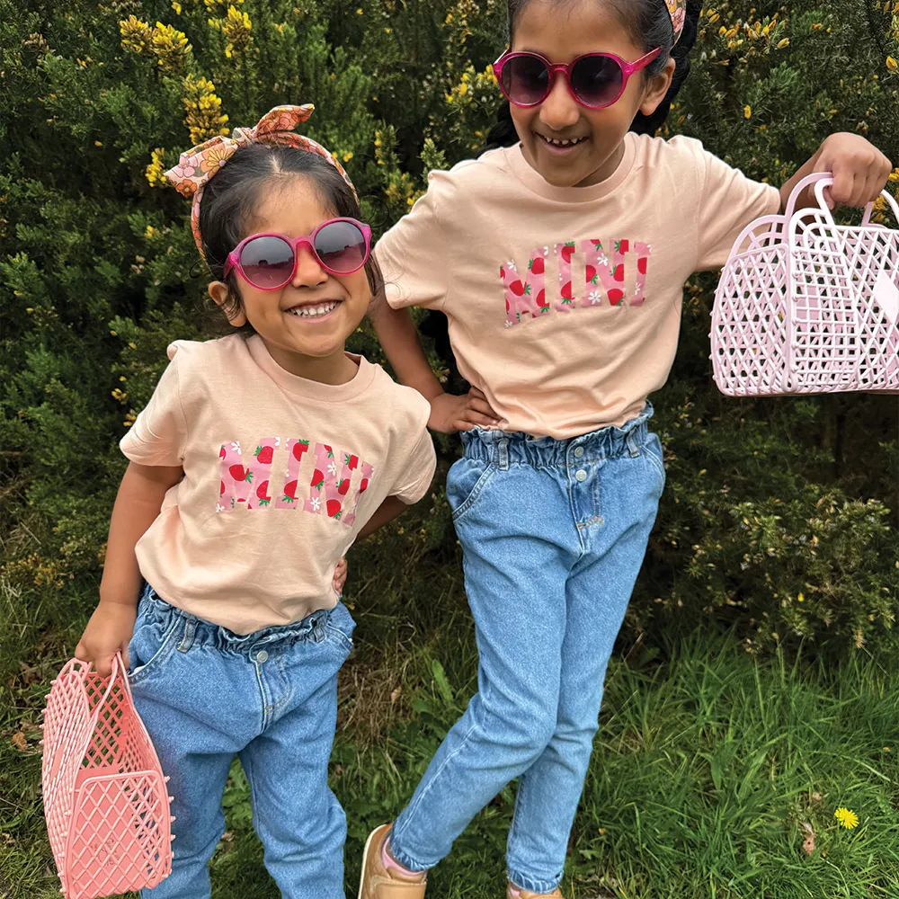 Summer Fruits Mama & Mini Strawberry Matching T-shirts maternity dresses promo