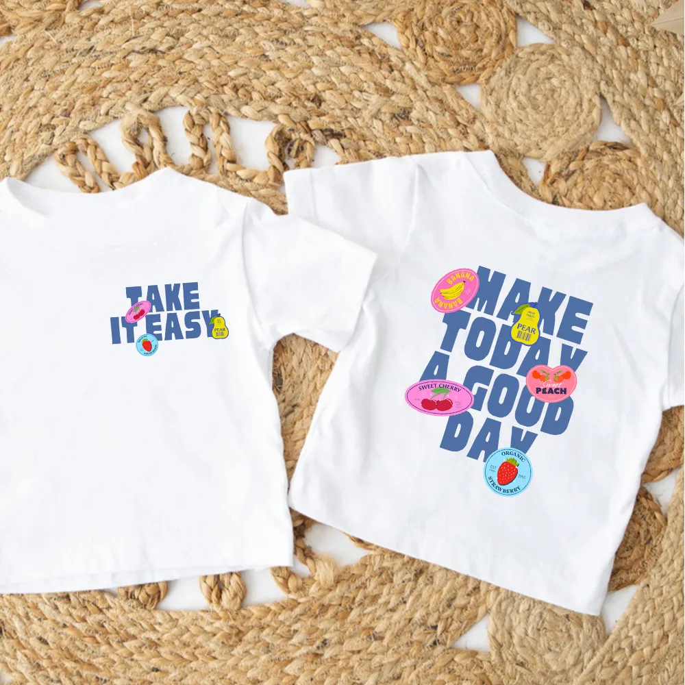 Summer Stickers Front & Back Graphic T-Shirt