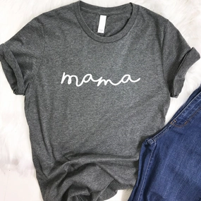Summer Daze- Mama Logo T-Shirt mum blouses clearance