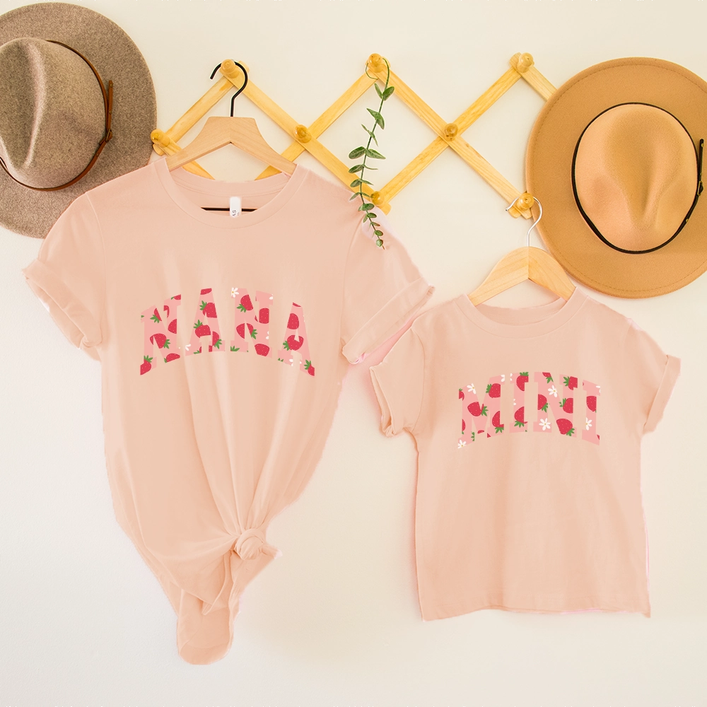 Summer Fruits Nana & Mini Strawberry Matching T-Shirts