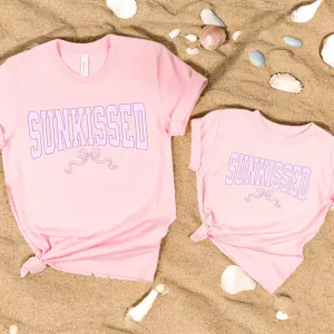 Sunkissed Coquette Bow T-Shirts- Cotton Pink nursing tops best deals