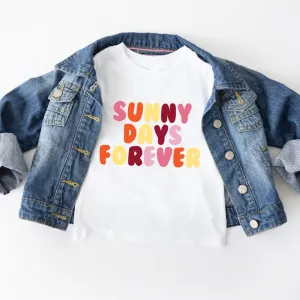 Sunny Days Forever Kids Graphic T-shirt girls pajamas promo