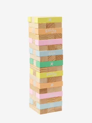 Sunnylife Kids Poolside Riesen-Jumbling-Turm in Mehrfarben (45cm)
