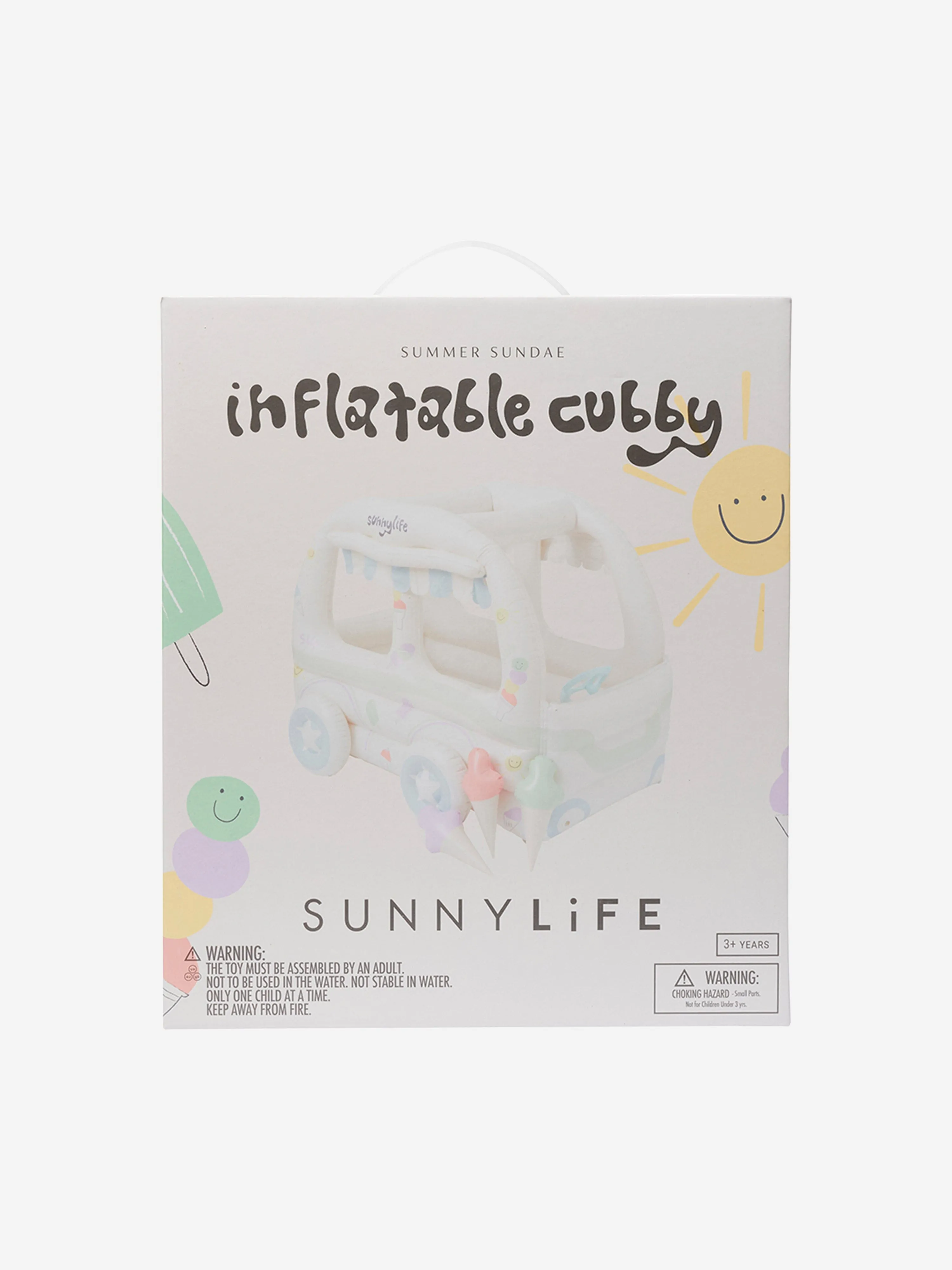 Sunnylife Kids Summer Sundae aufblasbares Spielhaus in Weiß (150cm)